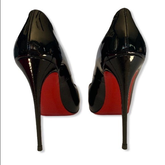 CHRISTIAN LOUBOUTIN • New Very Prive 120 Black - Picture 5 of 9